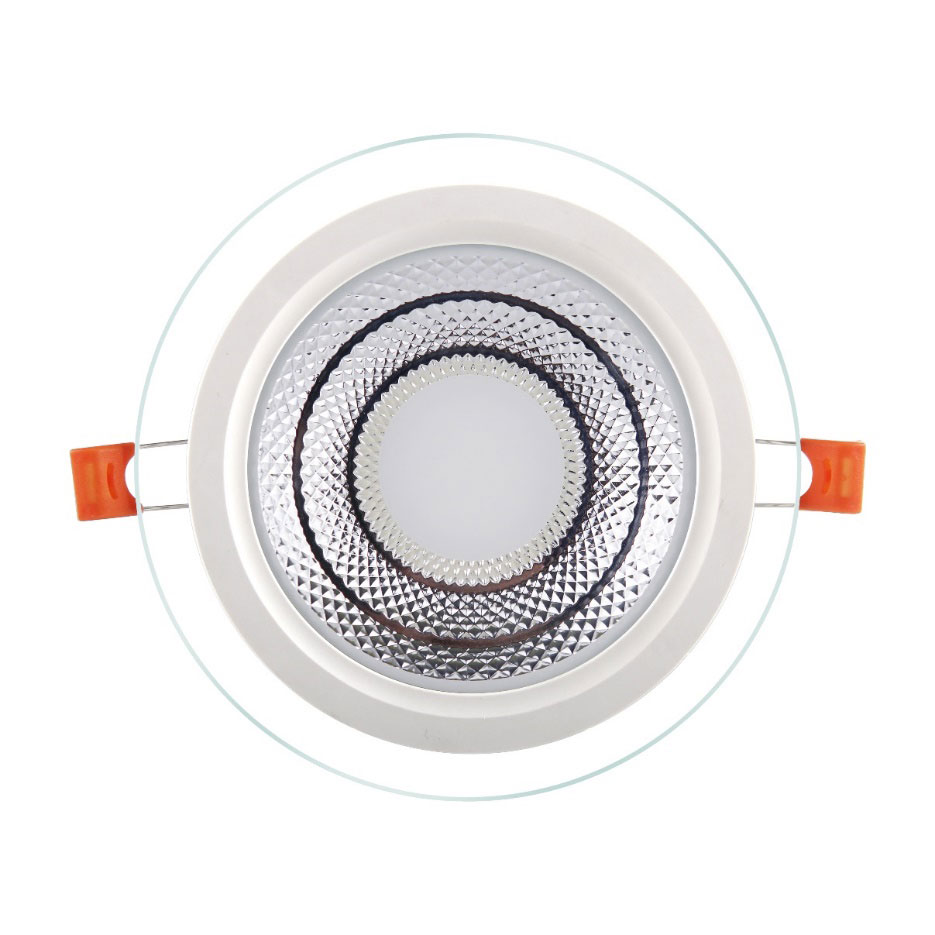 6W 12W 18W 24W Скляна панель Downlight