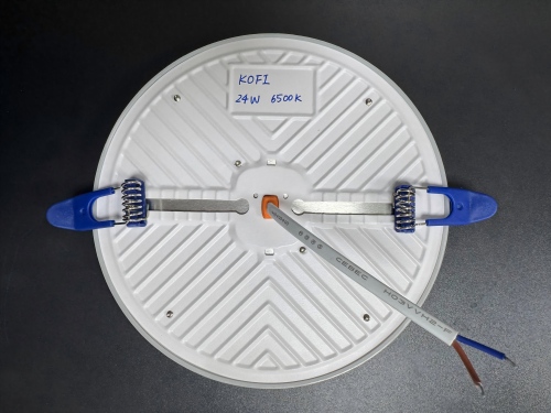 9/24/36 Вт Вбудована безкаркасна панель DOB Light, Iron+pp